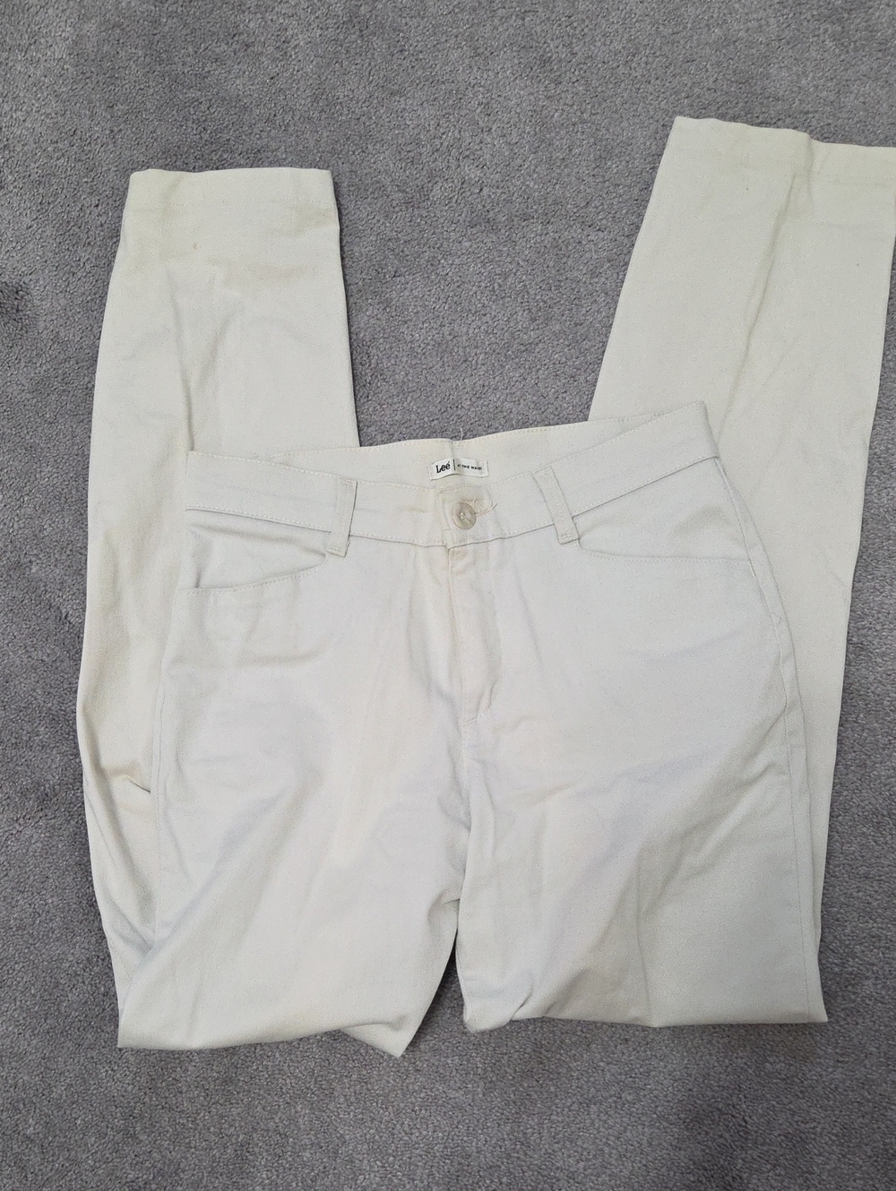 Lee Women's Skinny Jeans in Light Cream